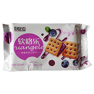 105g好吃點軟格樂夾心餅(藍(lán)莓)