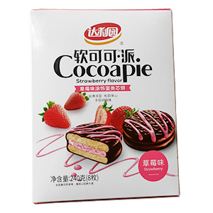 240g達(dá)利園軟可可派（草莓味）