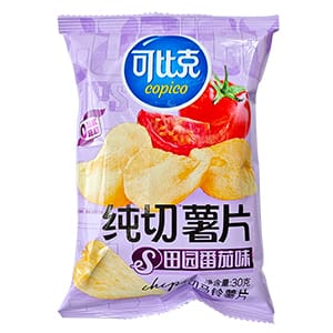 30g可比克純切薯片（田園蕃茄）