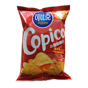 40g可比克小彎曲薯片番茄味