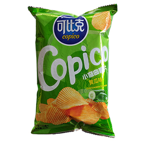 40g可比克小彎曲薯片黃瓜味