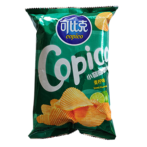 40g可比克小彎曲薯片青檸味