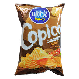 40g可比克小彎曲薯片燒烤味