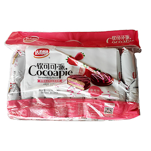 600g達(dá)利園軟可可派（草莓味）