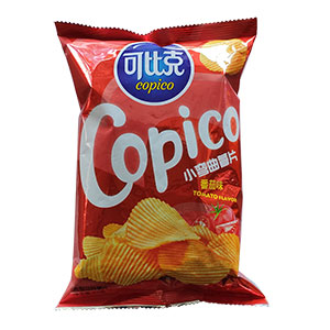 62g可比克小彎曲薯片番茄味