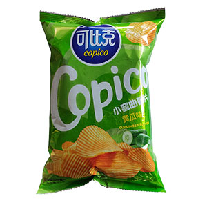 62g可比克小彎曲薯片黃瓜味