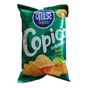 62g可比克小彎曲薯片青檸味