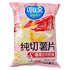 65g純切薯片(麻辣小龍蝦)