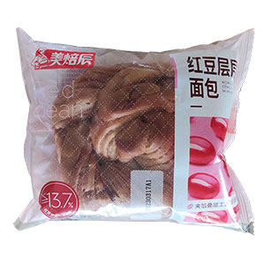 95g美焙辰紅豆層層撕面包