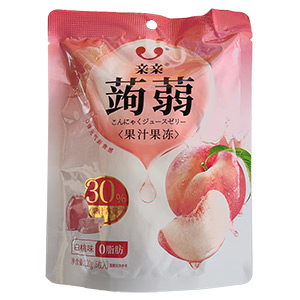 120g親親蒟蒻果汁果凍白桃味