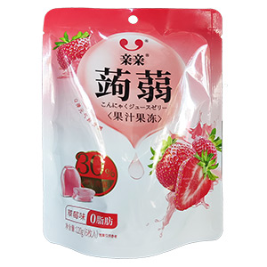 120g親親蒟蒻果汁果凍草莓味