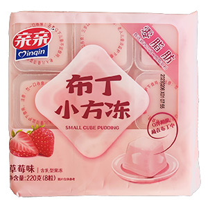 220g親親布丁小方凍 草莓味