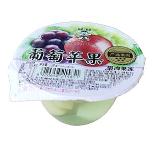 178g旺旺葡萄蘋果果肉果凍