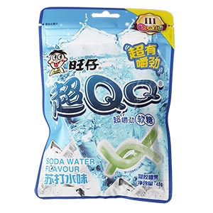 48g旺旺超QQ糖軟糖 蘇打水味
