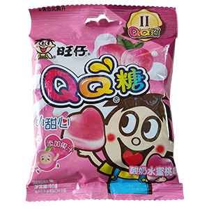 66g旺旺QQ糖酸奶蜜桃味