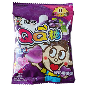 66g旺旺QQ糖酸奶葡萄味